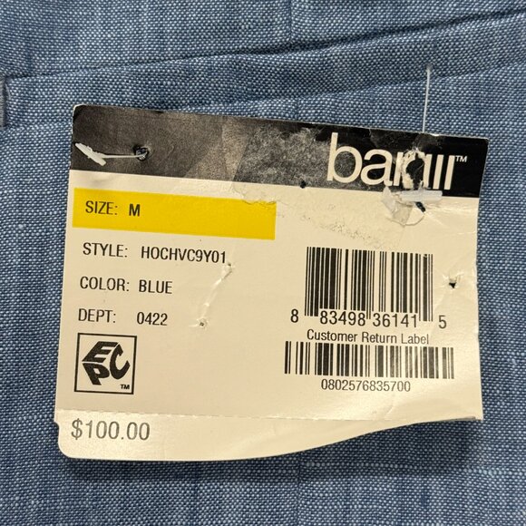 Bar III Mens Slim-Fit Linen Suit Vest Blue Medium NWT‎ New $100 - Picture 5 of 6